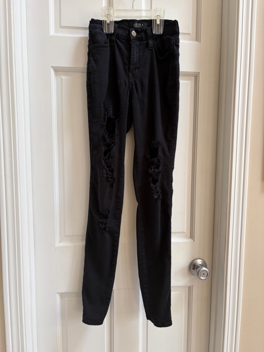 Black Ripped Jeans - Picture 2 of 4